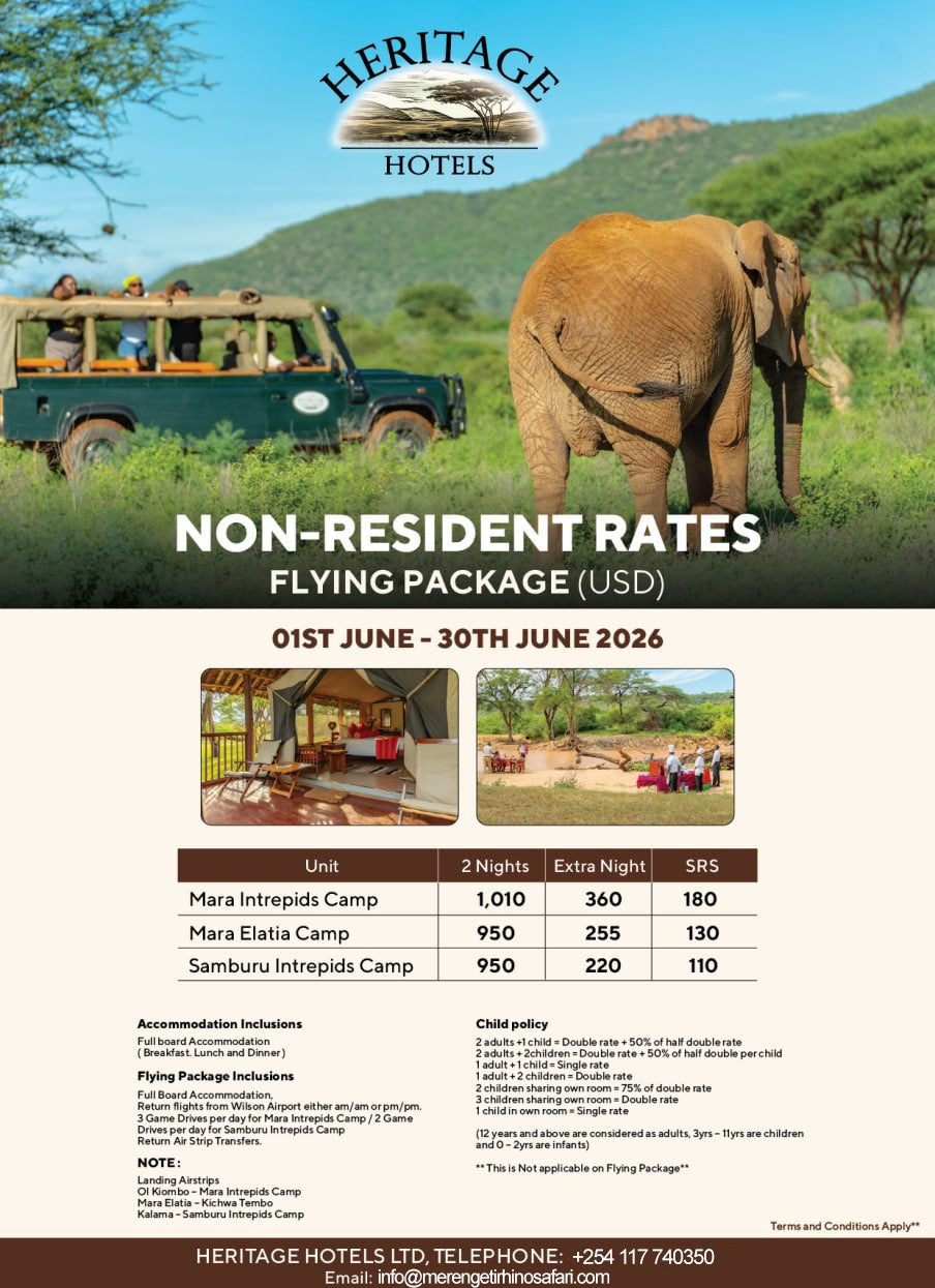 5 Tage „Wings over the Wilderness“-Safari 2026 – Nebensaison